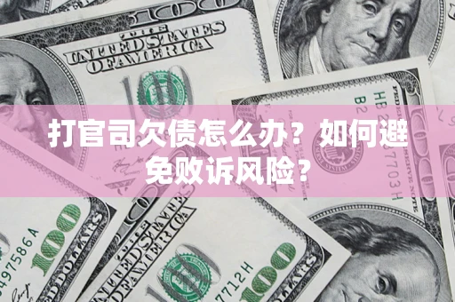 北京打官司欠债怎么办？如何避免败诉风险？