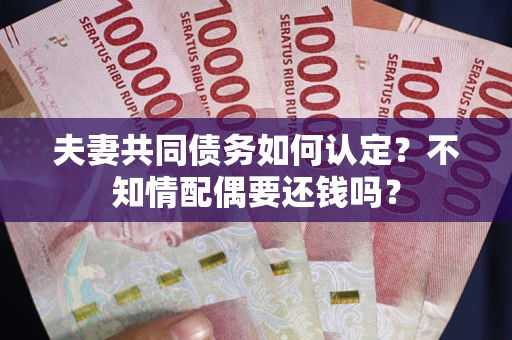 北京夫妻共同债务如何认定？不知情配偶要还钱吗？