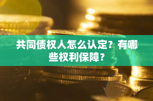 北京共同债权人怎么认定？有哪些权利保障？