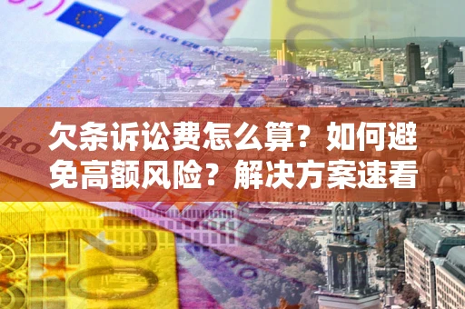 北京欠条诉讼费怎么算？如何避免高额风险？解决方案速看！