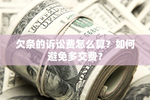 北京欠条的诉讼费怎么算？如何避免多交费？