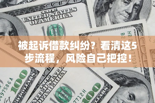 北京被起诉借款纠纷？看清这5步流程，风险自己把控！