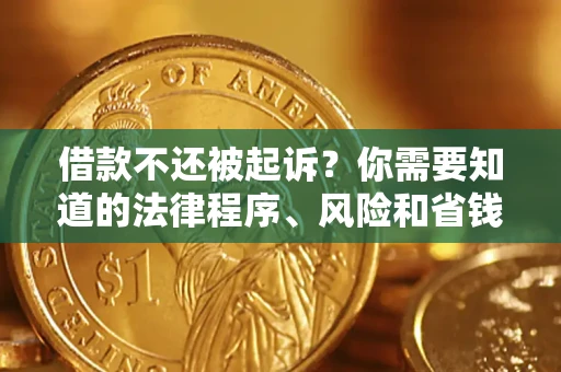 北京借款不还被起诉？你需要知道的法律程序、风险和省钱技巧
