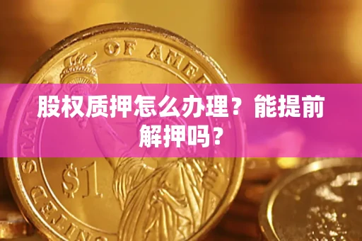 北京股权质押怎么办理？能提前解押吗？